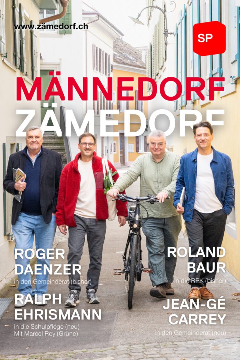 Männedorf - Zämedorf - die vier SP-Kandidaten